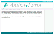 Tablet Screenshot of aminoderm.com